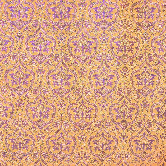 Violet and Gold 15th Century Florentine Design Brocade Jacketing