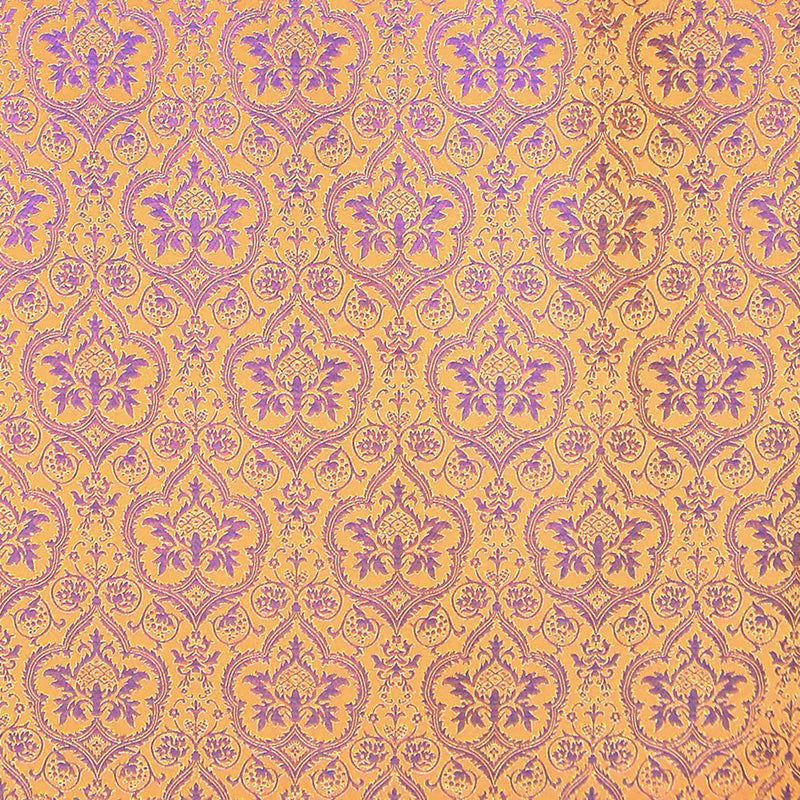 Violet and Gold 15th Century Florentine Design Brocade Jacketing