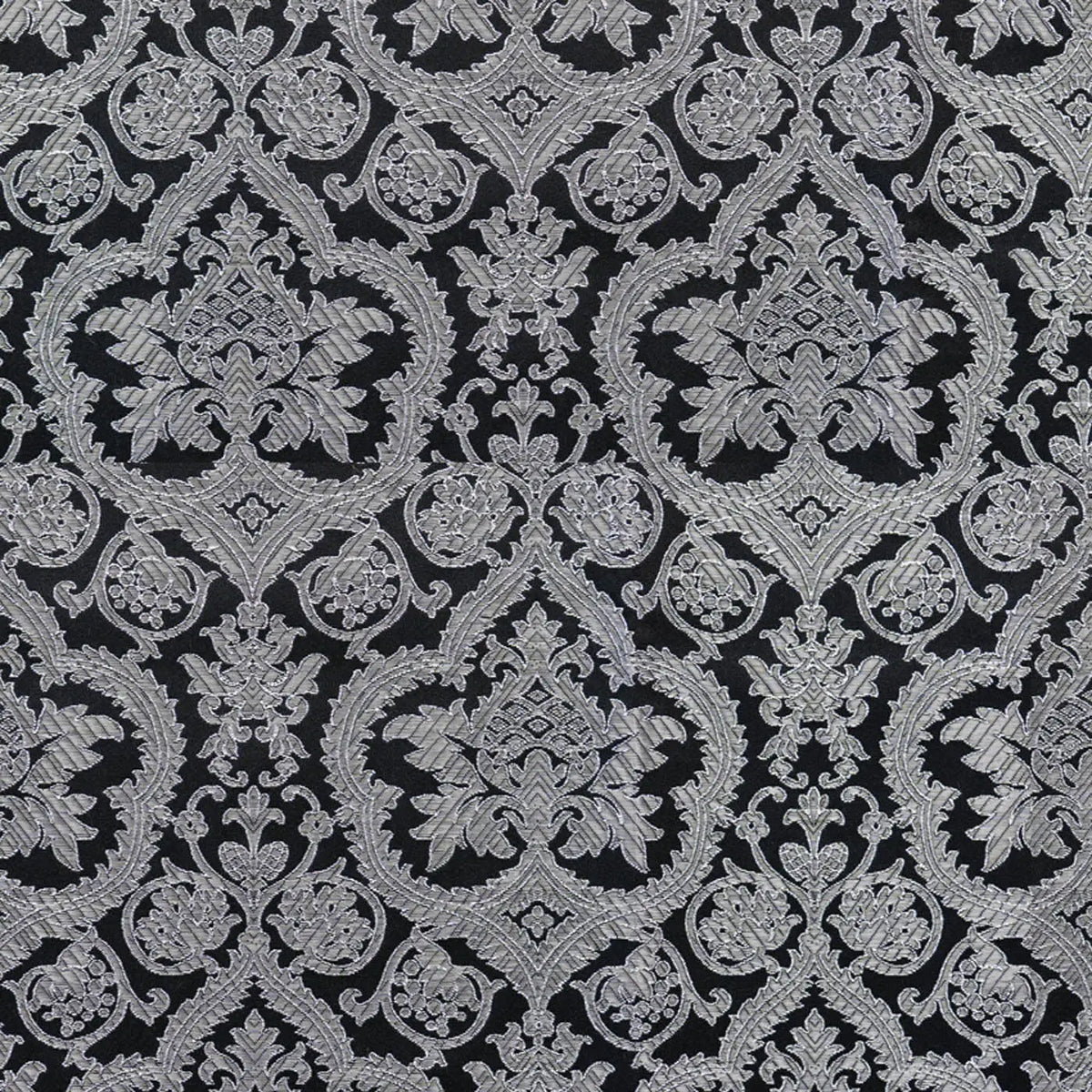 Black and Silver 15th Century Florentine Design Brocade Jacketing