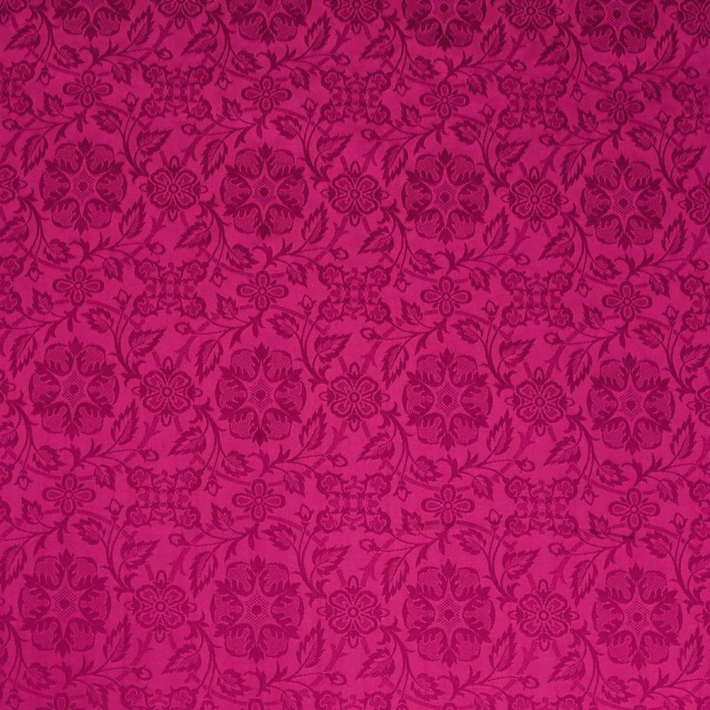 Purple Victorian English Rose Brocade Damask Jacquard Jacketing