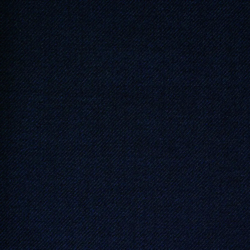 Navy Blue Twill All Wool Suiting