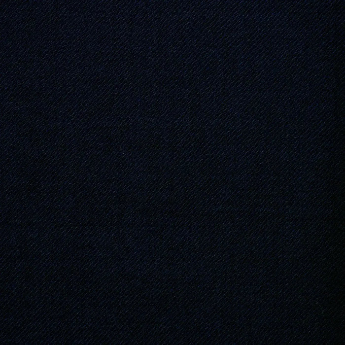 Dark Navy Blue Twill All Wool Suiting