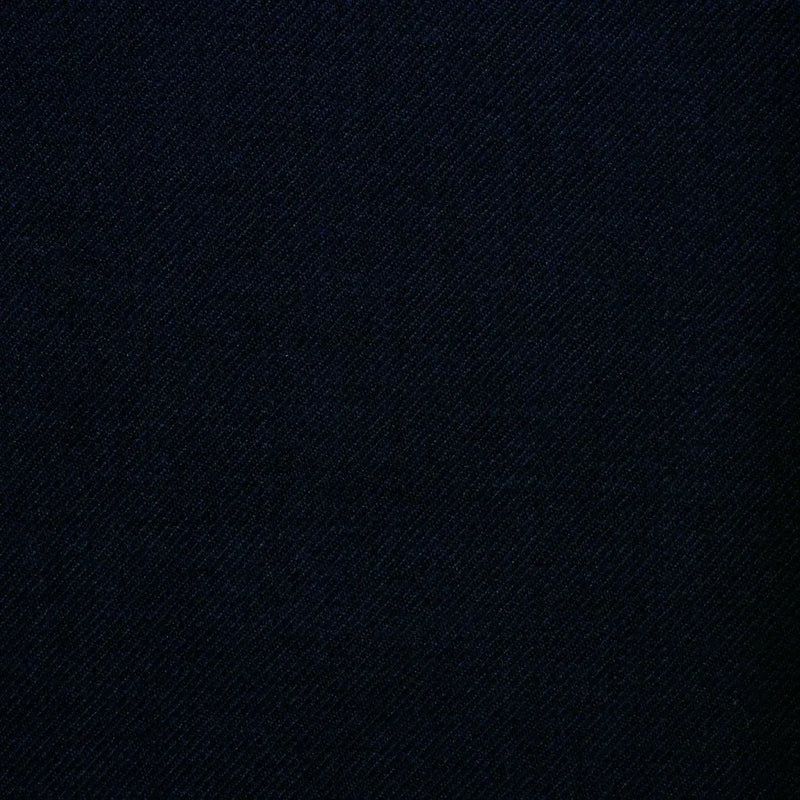 Dark Navy Blue Twill All Wool Suiting