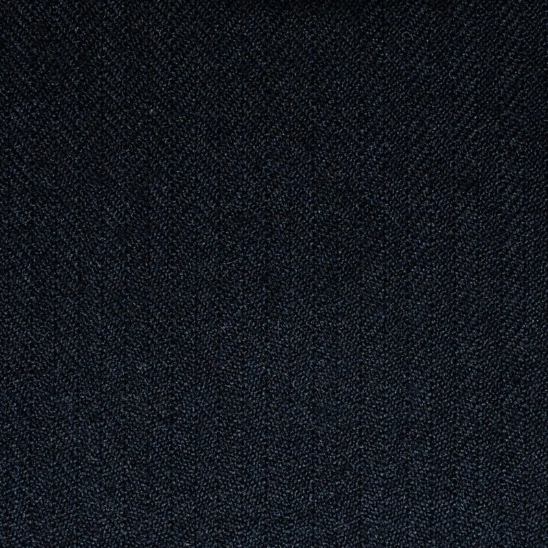 Black Narrow 1/8th" Herringbone Super 100's All Wool Suiting