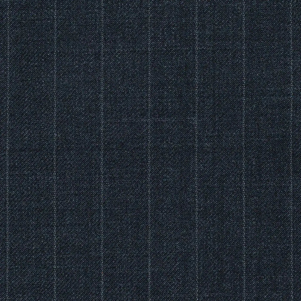 Grey Chalkstripe Super 120's All Wool Suiting