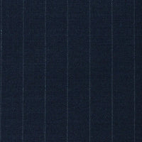 Navy Blue Chalkstripe Super 120's All Wool Suiting