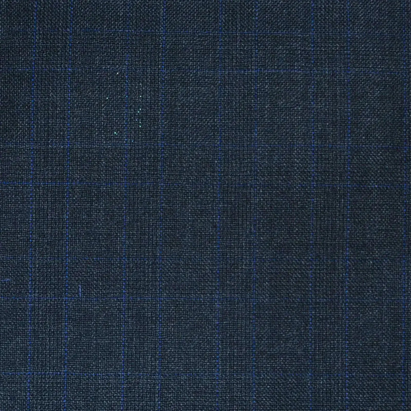 Dark Grey Glen Check Super 120's All Wool Suiting