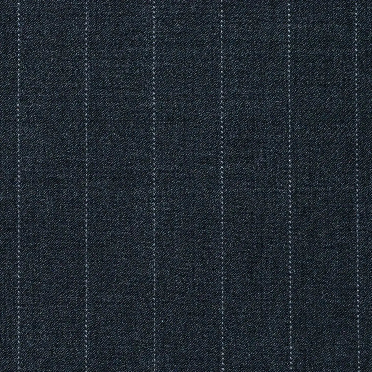 Dark Grey 1/2" Pinstripe Super 120's All Wool Suiting
