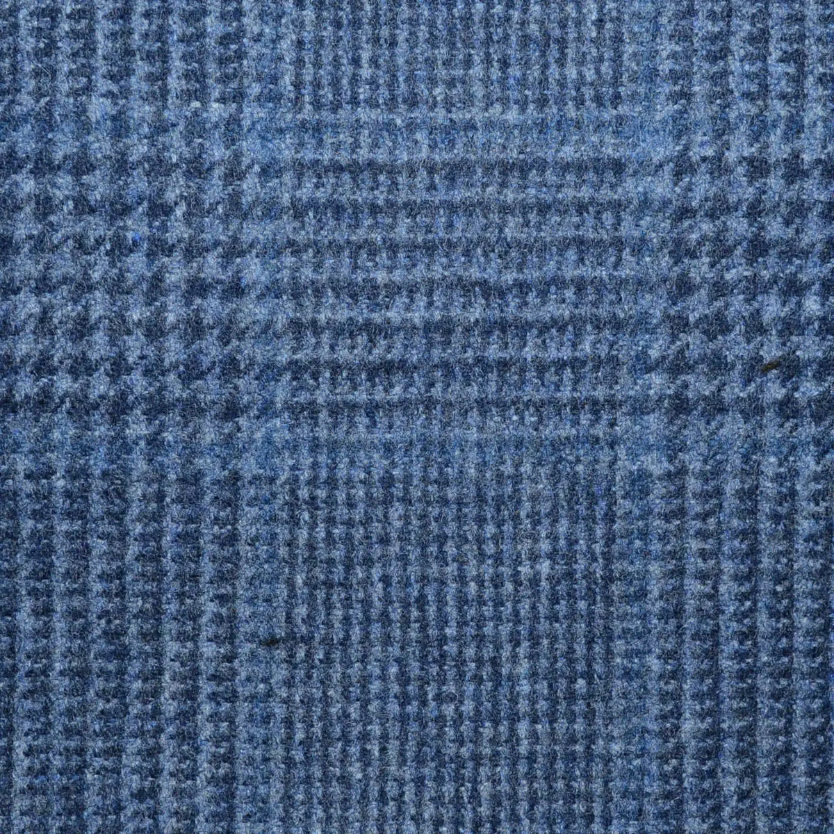 Blue/Grey Glen Check Lambswool & Cashmere Jacketing Yorkshire Fabric