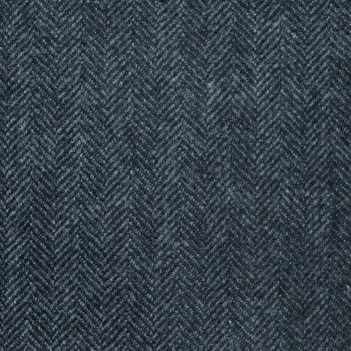 Charcoal Grey Herringbone Lambswool & Cashmere Jacketing Yorkshire Fabric