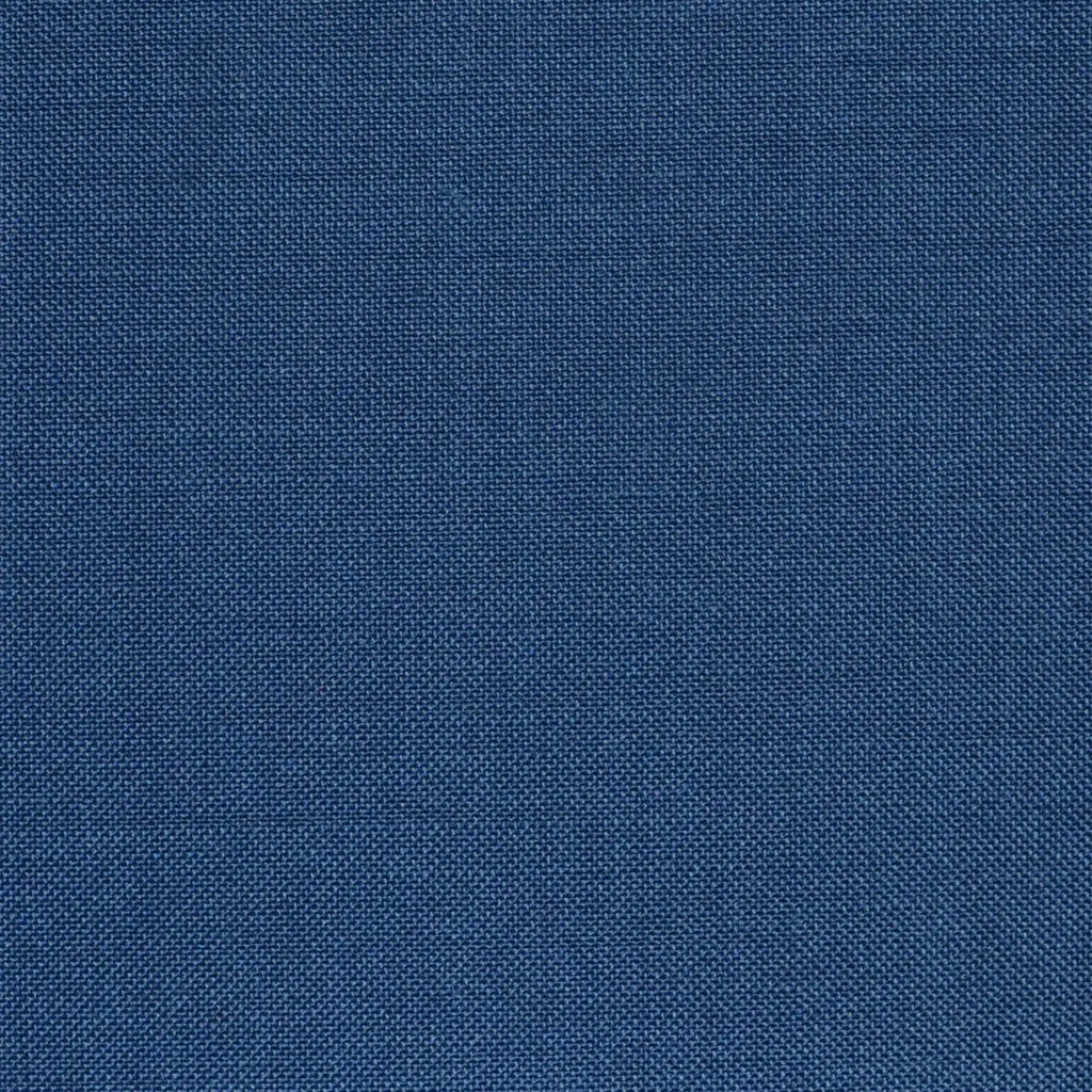 Mid Blue Contrast Super 100's Wool & Kid Mohair Suiting By Holland & Sherry