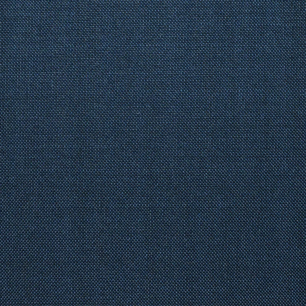 Petrol Blue Contrast Super 100's Wool & Kid Mohair Suiting By Holland & Sherry