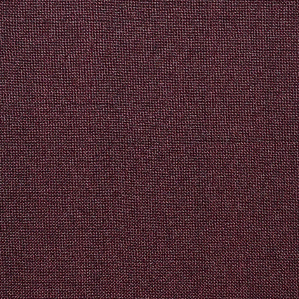 Merlot Contrast Solid Super 100's Wool & Kid Mohair Suiting By Holland & Sherry