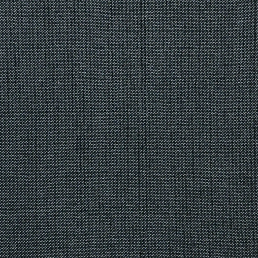 Medium Grey Contrast Super 100's Wool & Kid Mohair Suiting By Holland & Sherry