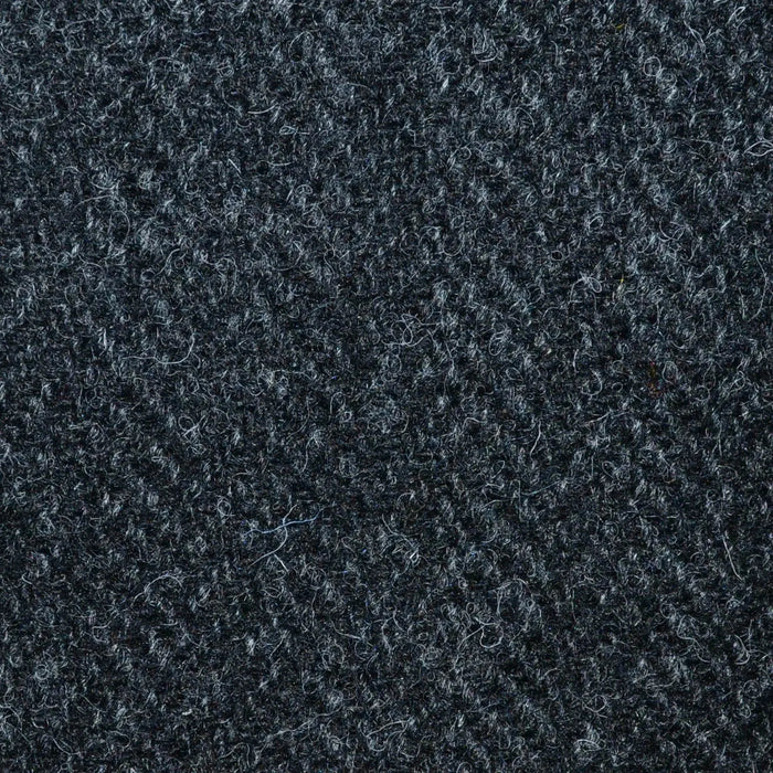 Charcoal Herringbone All Wool Harris Tweed Yorkshire Fabric