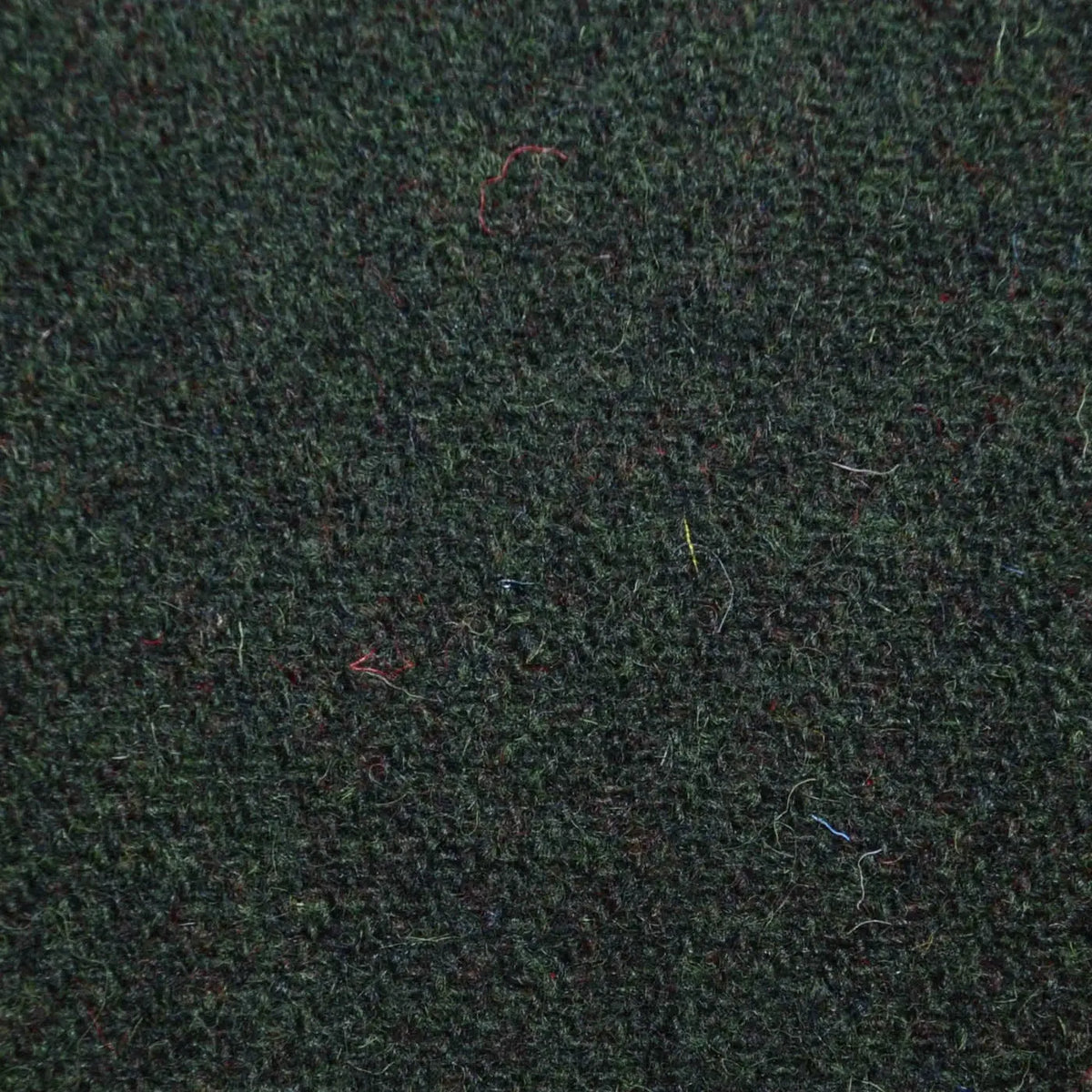 Dark Green Solid All Wool Harris Tweed Yorkshire Fabric