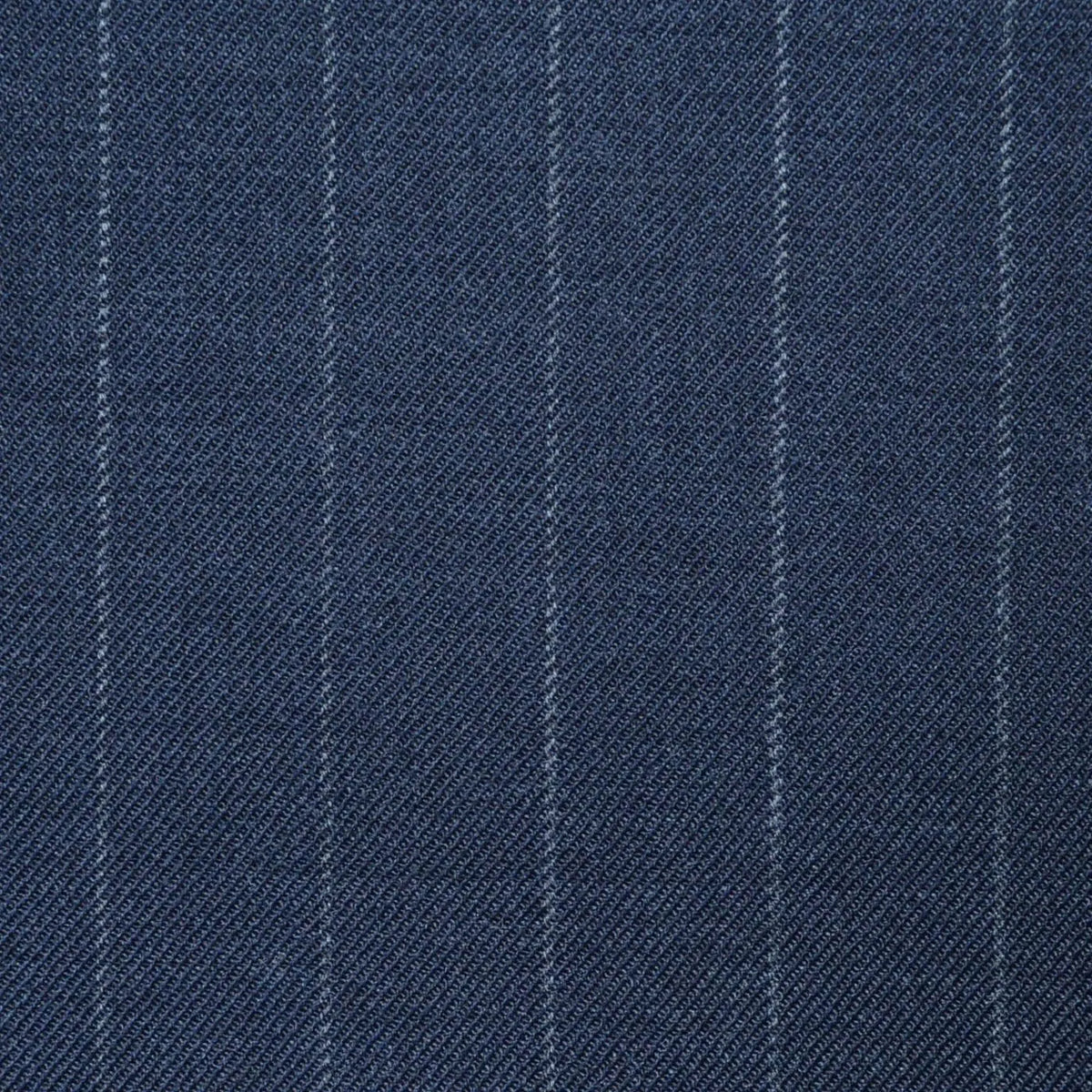 Charcoal Grey Chalk Stripe Super 100's All Wool Worsted Suiting By Holland & Sherry Yorkshire Fabric