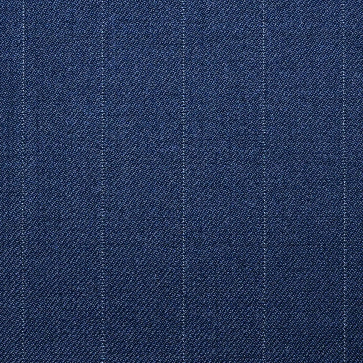 Dark Navy Blue Lace Line Stripe Super 100's All Wool Worsted Suiting By Holland & Sherry Yorkshire Fabric