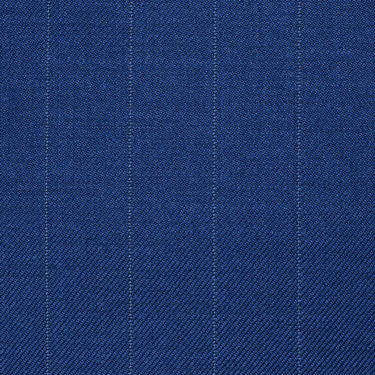 French Navy Blue Lace Line Stripe Super 100's All Wool Worsted Suiting By Holland & Sherry Yorkshire Fabric