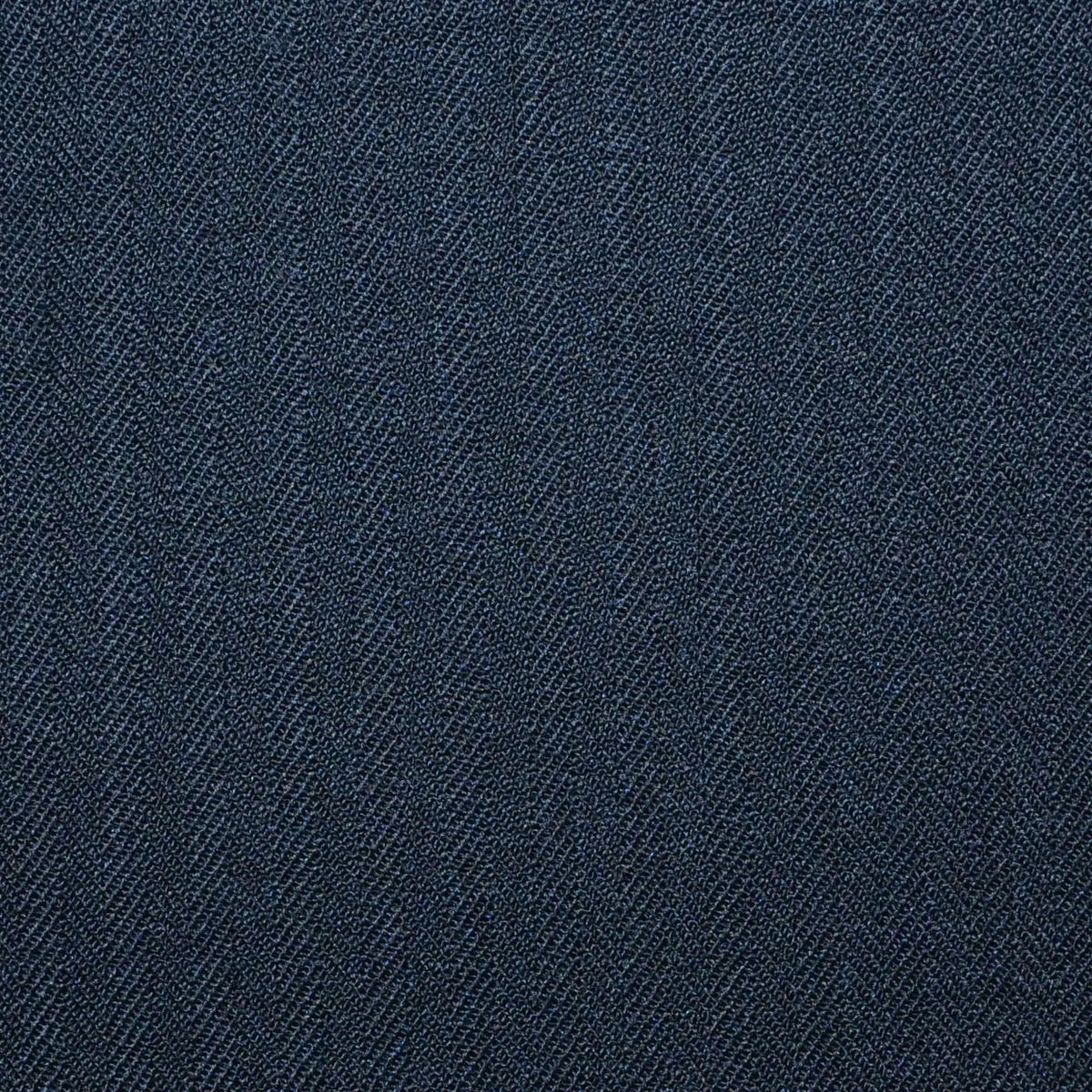 Black Herringbone Super 100's All Wool Worsted Suiting By Holland & Sherry Yorkshire Fabric