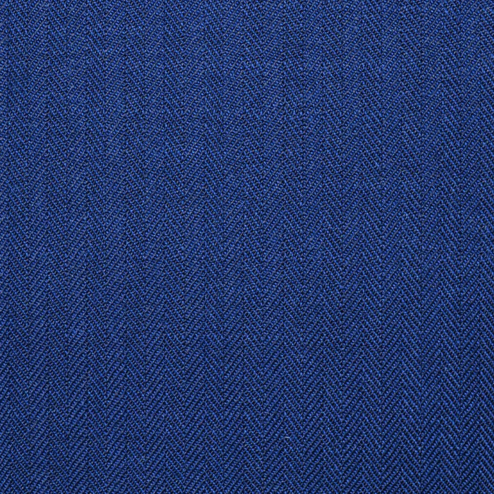 French Navy Blue Herringbone Super 100's All Wool Worsted Suiting By Holland & Sherry Yorkshire Fabric