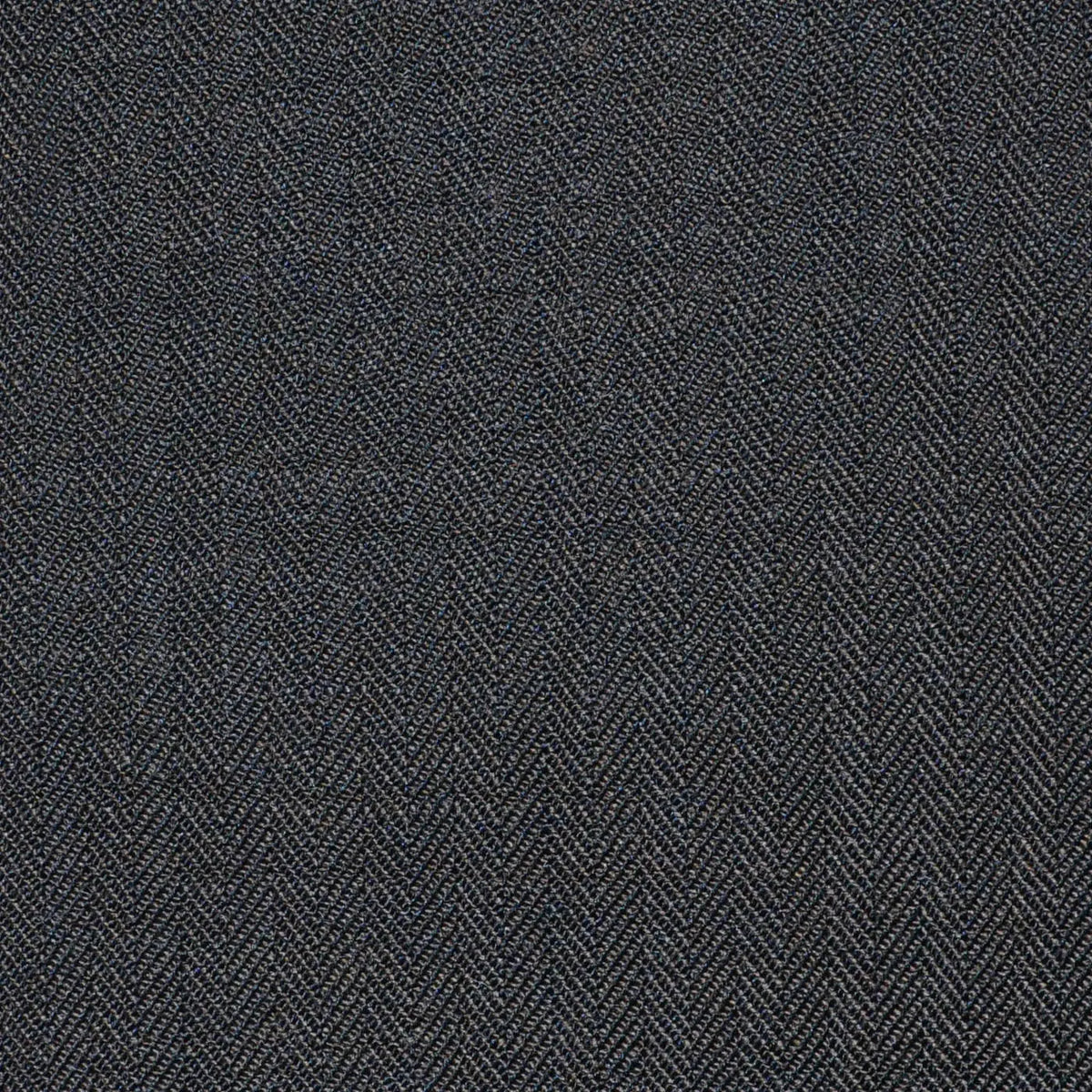 Brown Herringbone Super 100's All Wool Worsted Suiting By Holland & Sherry Yorkshire Fabric