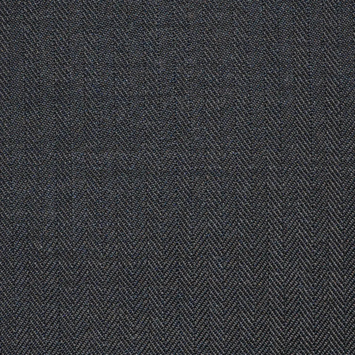 Brown Herringbone Super 100's All Wool Worsted Suiting By Holland & Sherry Yorkshire Fabric