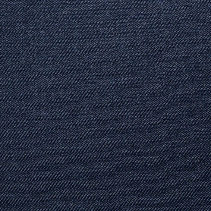 Dark Navy Blue Solid Super 100's All Wool Worsted Suiting By Holland & Sherry Yorkshire Fabric