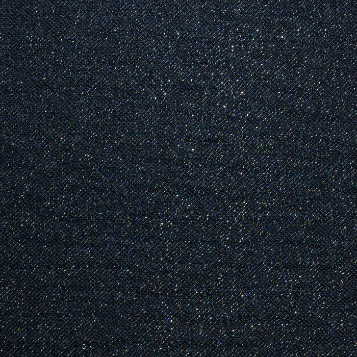 Black Lurex Solid Super 120's Wool Blend By Holland & Sherry