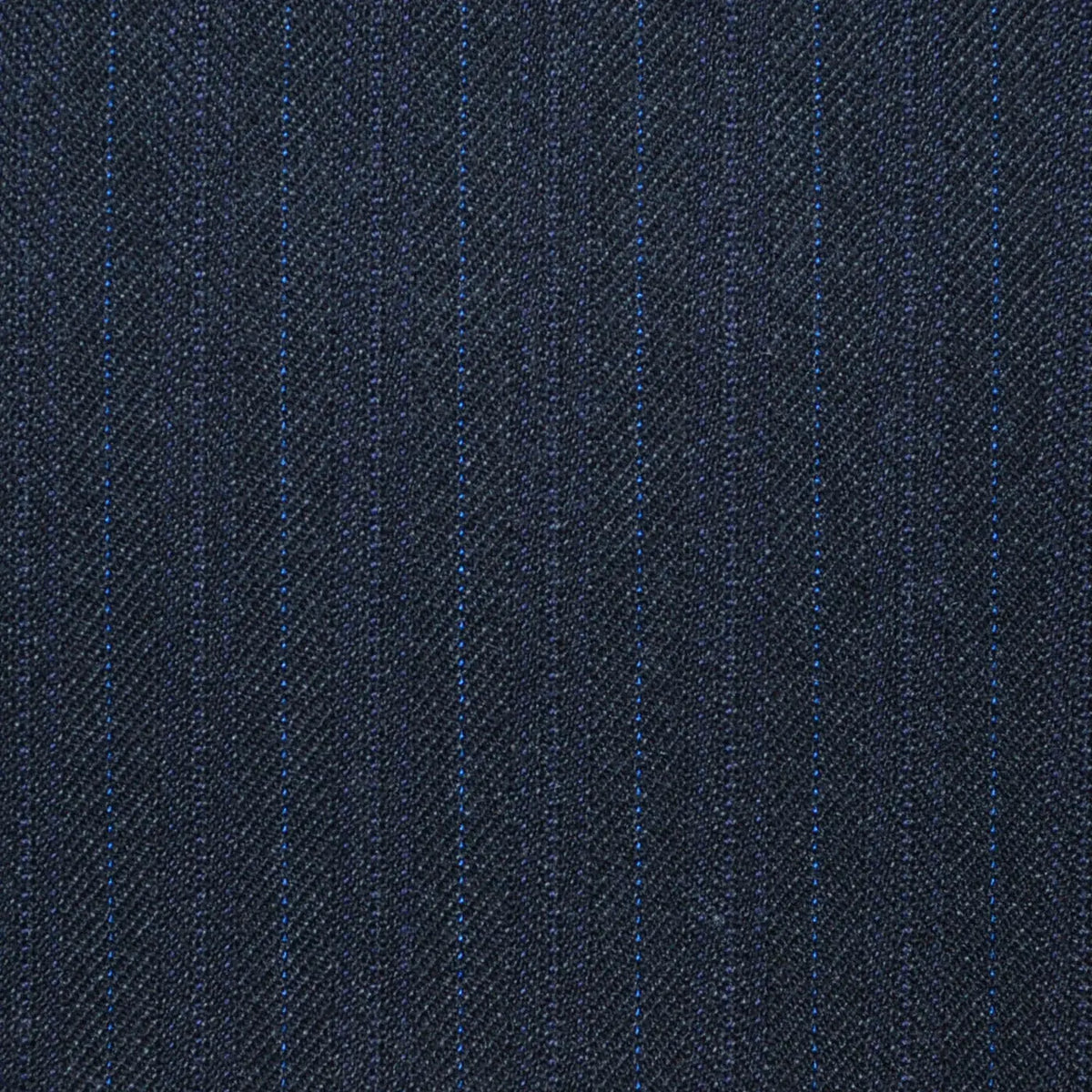 Black Classic Stripe All Wool Vintage Twist Suiting Yorkshire Fabric