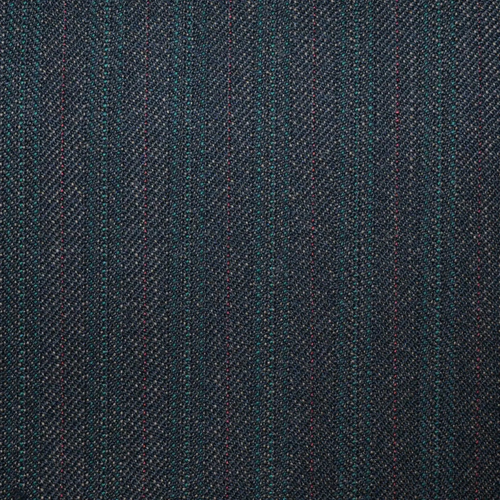 Dark Brown Classic Stripe All Wool Vintage Twist Suiting Yorkshire Fabric