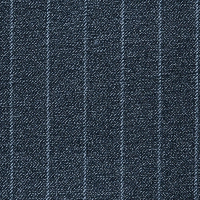 Medium Grey London Stripe All Wool Vintage Twist Suiting Yorkshire Fabric