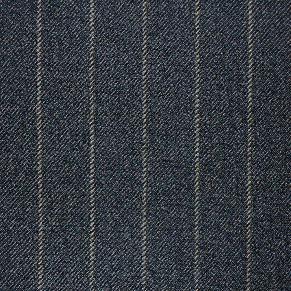 Dark Brown London Stripe All Wool Vintage Twist Suiting Yorkshire Fabric