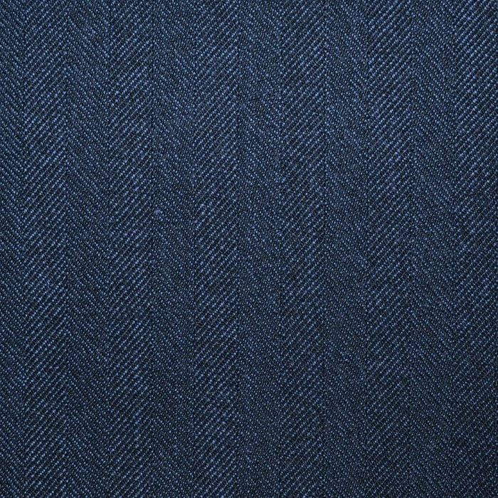 Midnight Blue Herringbone All Wool Vintage Twist Suiting Yorkshire Fabric