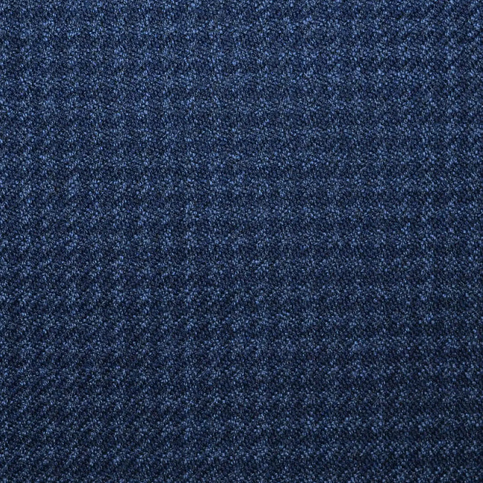Navy Blue/Black Dogtooth All Wool Vintage Twist Suiting Yorkshire Fabric