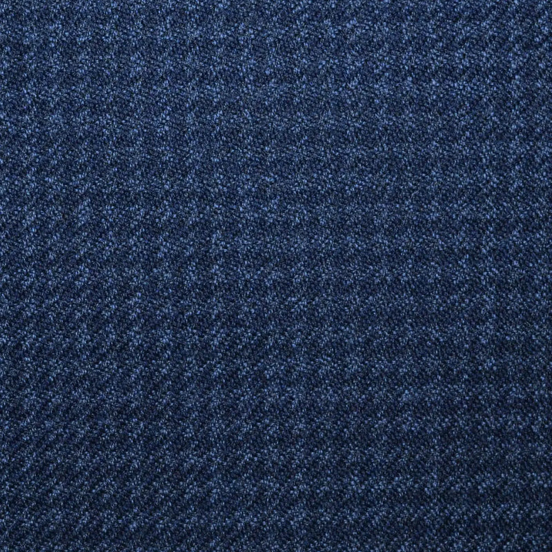 Navy Blue/Black Dogtooth All Wool Vintage Twist Suiting Yorkshire Fabric