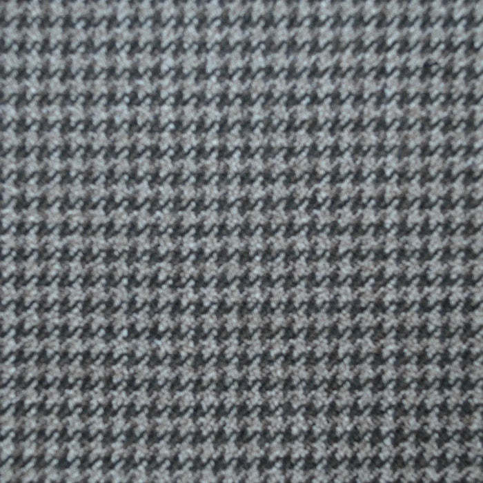 Brown/Dark Brown Dogtooth All Wool Vintage Twist Suiting Yorkshire Fabric