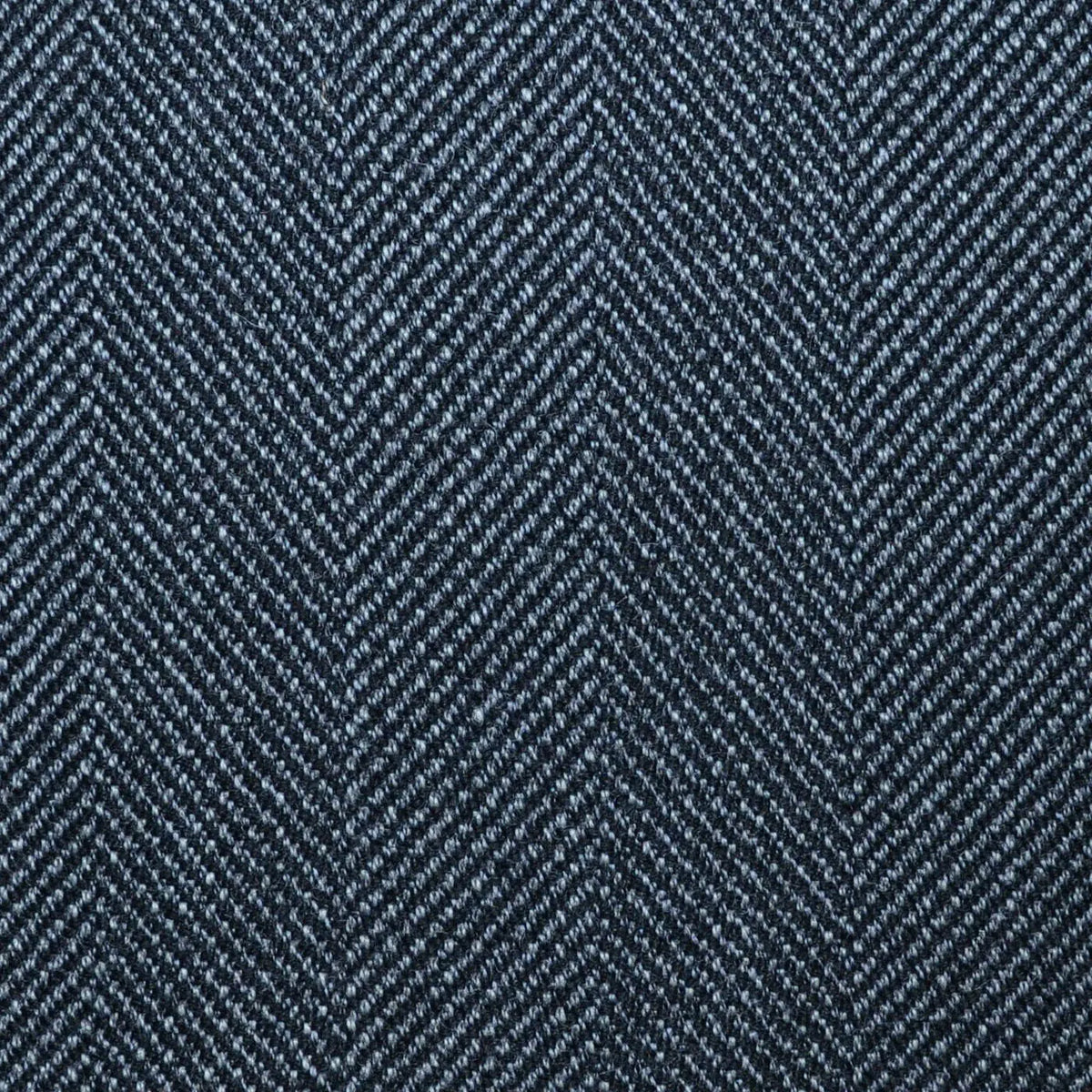 Medium Grey Wide Herringbone All Wool Vintage Twist Suiting Yorkshire Fabric
