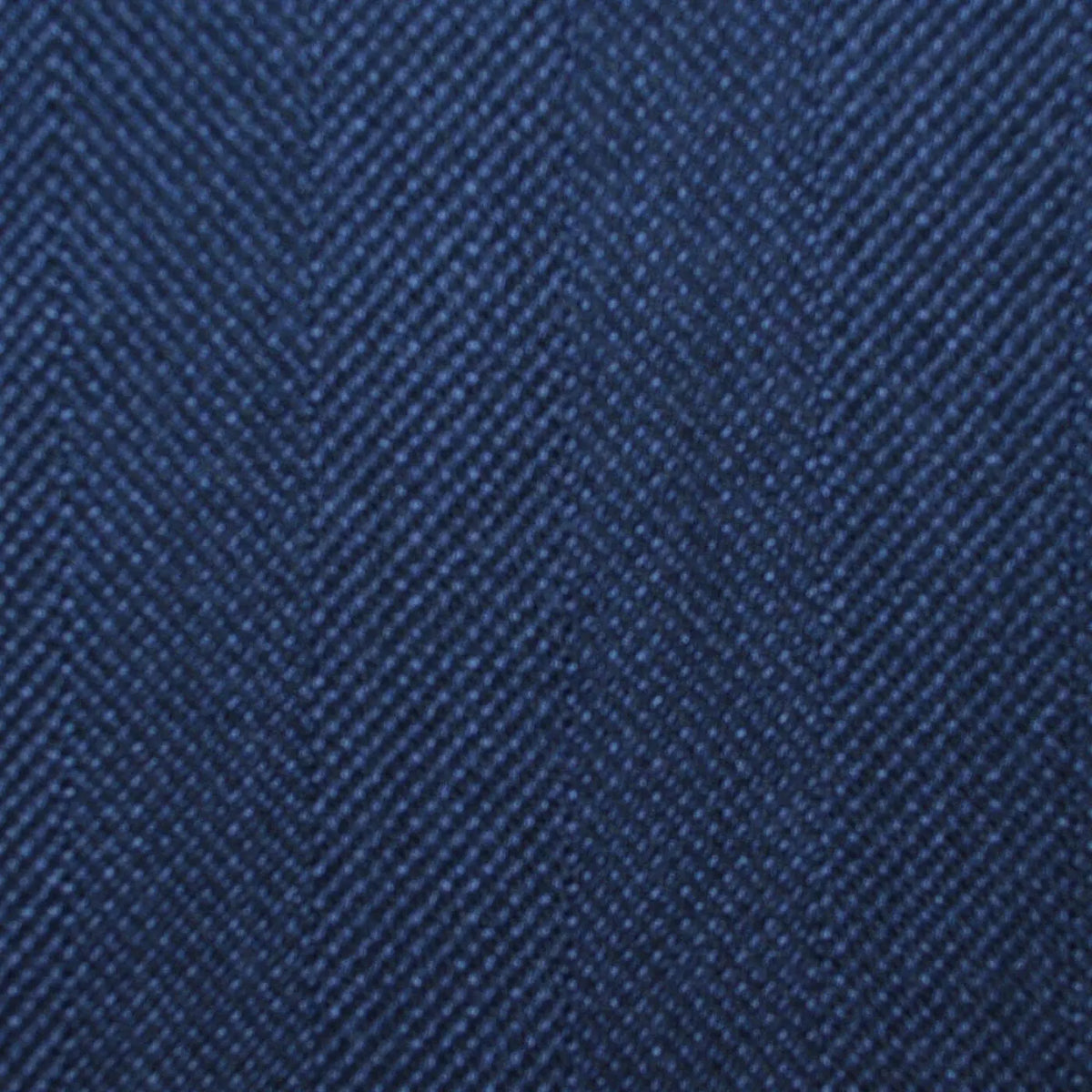 Navy Blue Wide Herringbone All Wool Vintage Twist Suiting Yorkshire Fabric