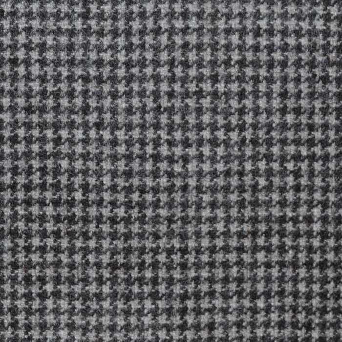 Beige and Brown Houndstooth Super 120's All Wool Flannel Suiting