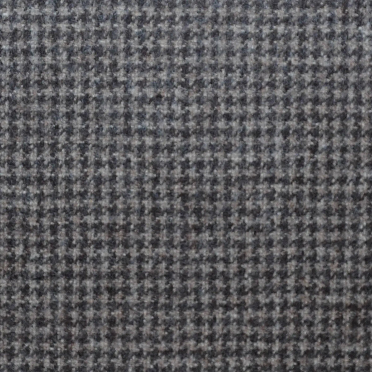 Dark Beige and Brown Houndstooth Super 120's All Wool Flannel Suiting