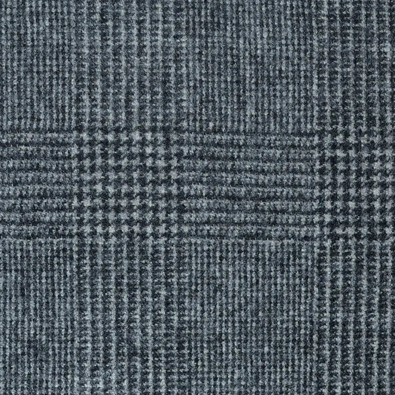Medium Grey and Dark Grey Glen Check Super 120's All Wool Flannel Suiting