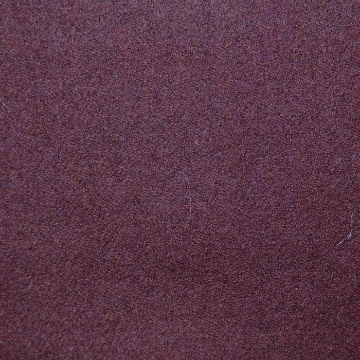 Burgundy Plain Super 120's All Wool Flannel Suiting Yorkshire Fabric