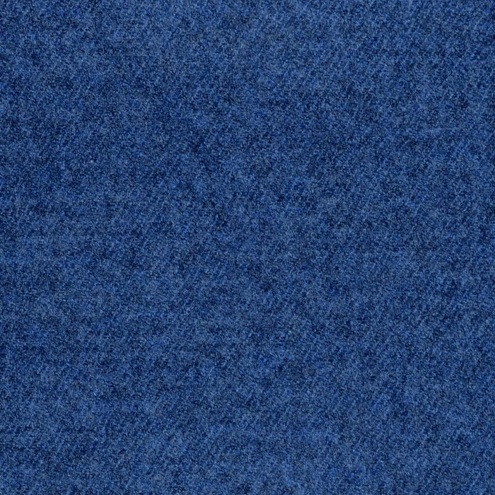 Medium Blue Plain Super 120's All Wool Flannel Suiting Yorkshire Fabric