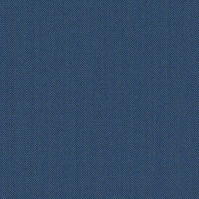 Airforce Blue Narrow Herringbone Super 100's Wool & Silk Solana Suiting By Holland & Sherry

