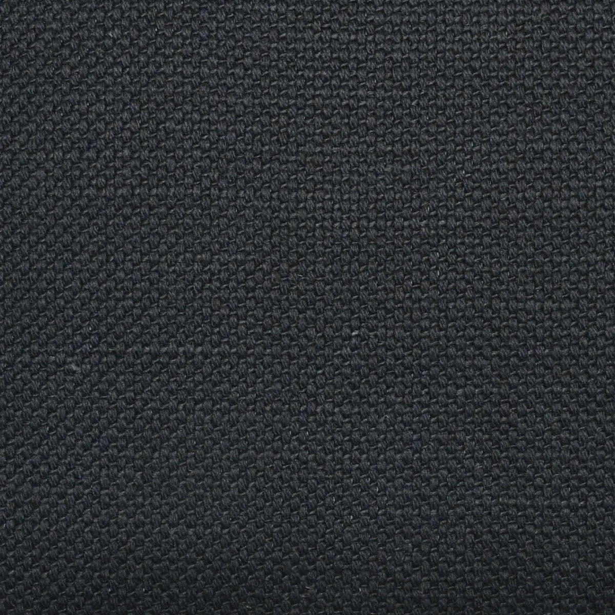 Black Heavy Plain Weave Cotton & Irish Linen
