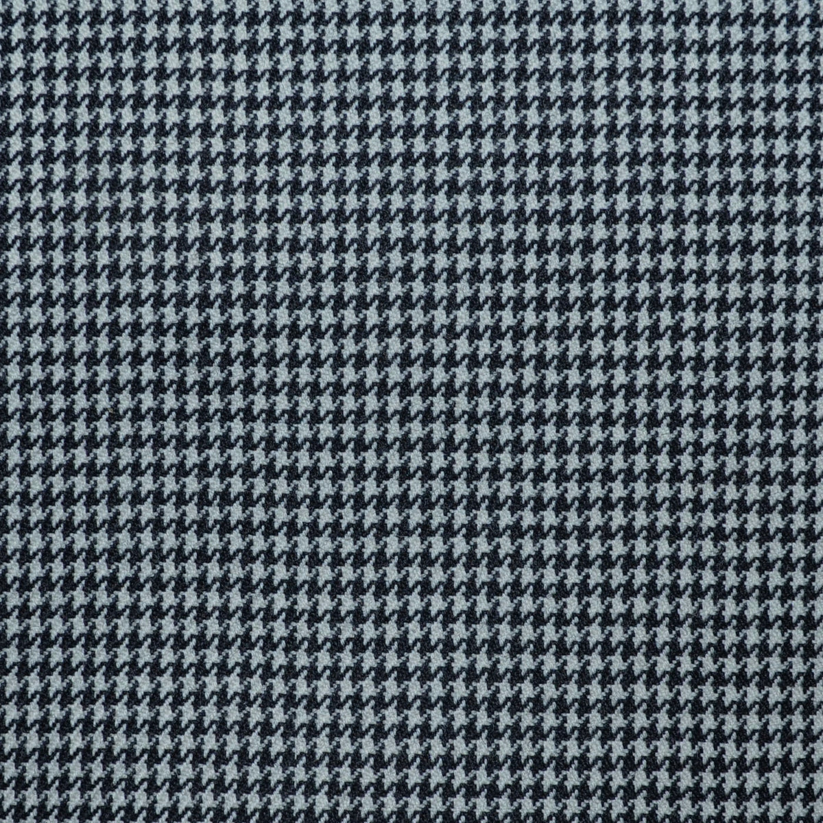 Black and White Small Dogtooth Check Super 100's All Wool Suiting By Holland & Sherry