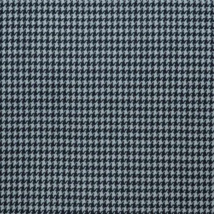 Black and White Small Dogtooth Check Super 100's All Wool Suiting By Holland & Sherry