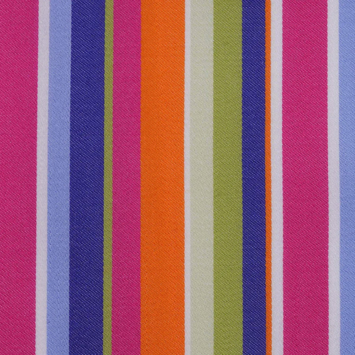 Blue, Orange, Pink & Green Multi Stripe Cotton Shirting