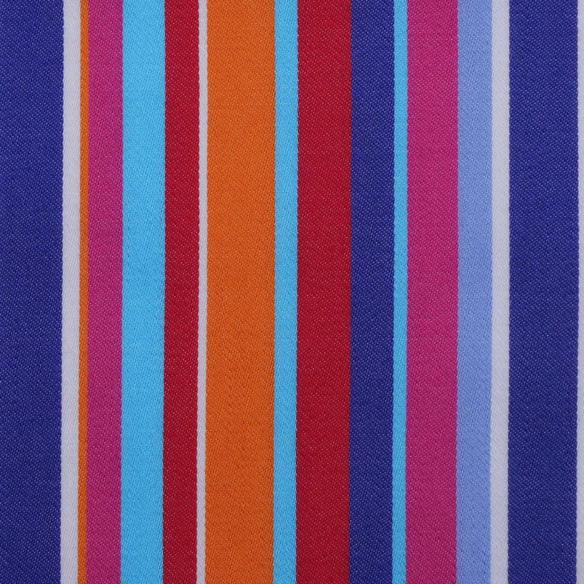 Blue, Orange, Pink & Red Multi Stripe Cotton Shirting